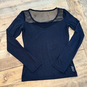 Lorna Jane Long-Sleeve Mesh Top